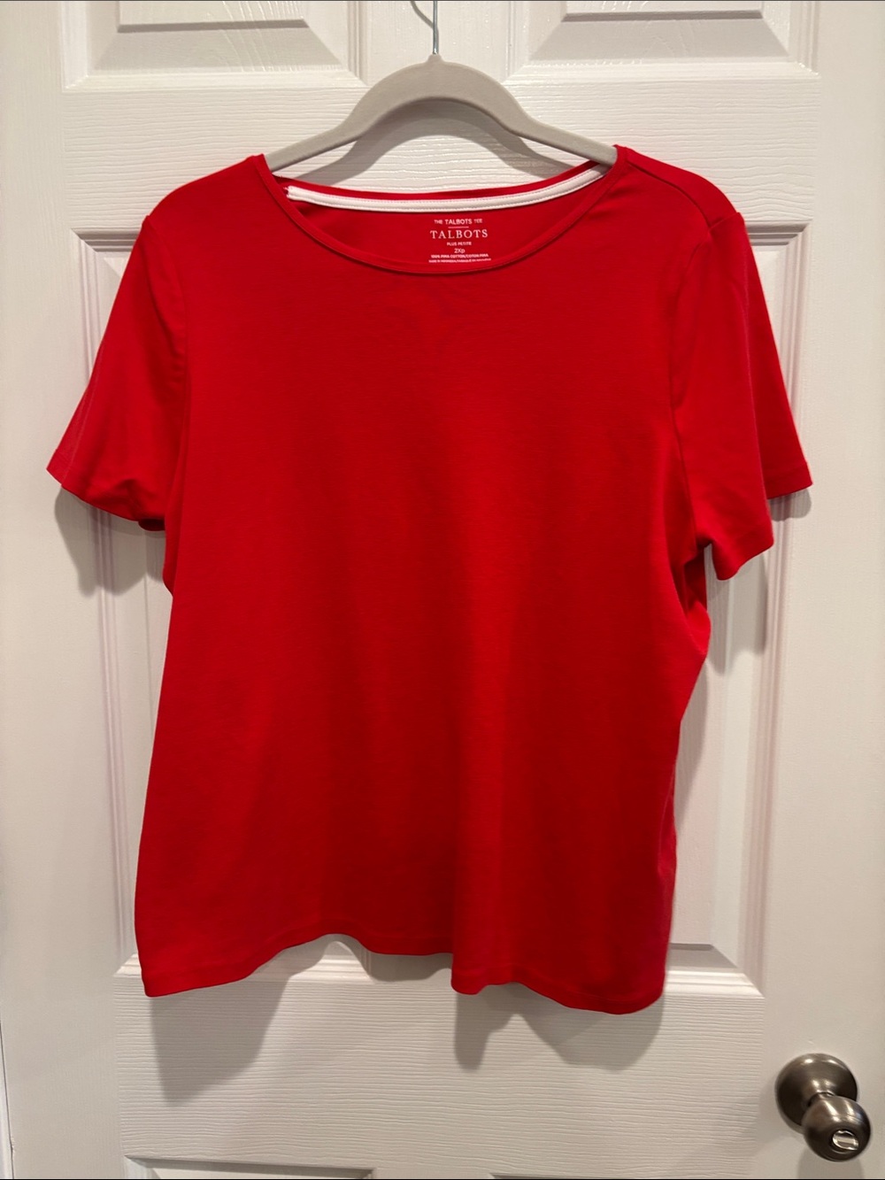 Talbots Bright Red Short Sleeve Crewneck Tee
